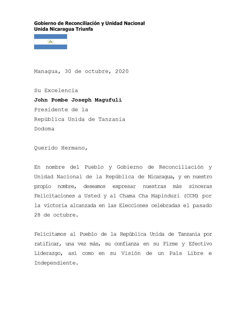 mensaje-nicaragua-tanzania